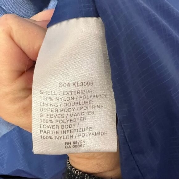 Columbia Women’s Full Zip Hooded Rain Jacket In Blue Sz Med - Picture 9 of 9